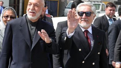تصویر داکتر عبدالله عبدالله؛ رئیس شورای عالی مصالحه ملی در راس یک هیات بلندپایه عازم مسکو شد.