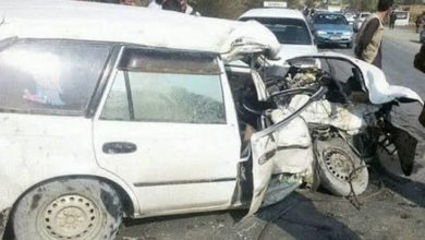 تصویر دو تن بر اثر حادثه ترافیکی در شاهراه کابل – جلال‌آباد کشته شدند