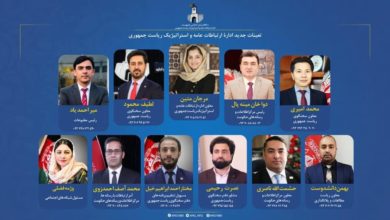 تصویر اعتراض کادر های تورکان افغانستان در پیوند به تعیینات وتقرری های چند هفته پسین