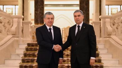 تصویر اوزبکستان ینگ جمهورباشلیغی ترکمنستانه سفر ایتدی