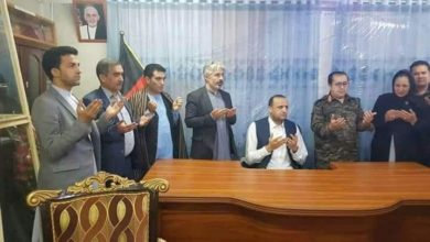 تصویر والی جدید فاریاب رسما به کار خود آغاز کرد