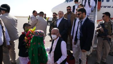 تصویر رئیس‌جمهور غنی امروز صبح به هرات رفت