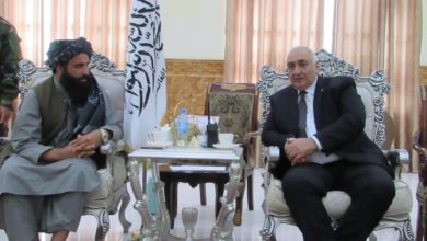 تصویر دیدار و ملاقات سر قونسل ترکمنستان مقیم مزار شریف با والی ولایت بلخ