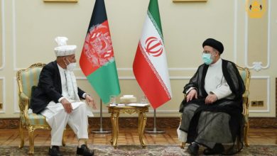 تصویر دیدار رئیس جمهور غنی با رئیس جمهور منتخب ایران