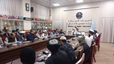 تصویر شیخ عبدالباقی حقانی سرپرست وزارت تحصیلات عالی حکومت طالبان تعیین شد