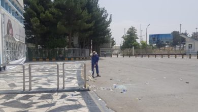 تصویر تعلیق پروازهای ملکی در میدان هوایی کابل