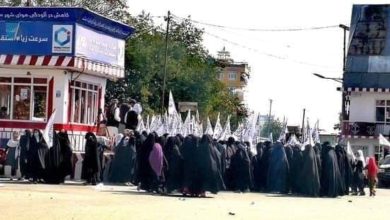 تصویر شماری از زنان در کندز از نظام امارت اسلامی حمایت کردند