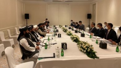 Photo of Mullah Baradar met with Chinese Foreign Minister in Qatar