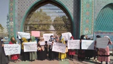 تصویر زنان ولایت بلخ سختگیری‌های وضع شده از سوی طالبان بر آنان را نکوهش کردند