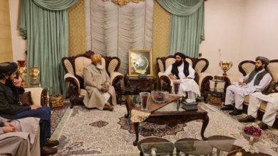 Photo of Mottaqi met with the head of the Jamiat Ulema of Pakistan