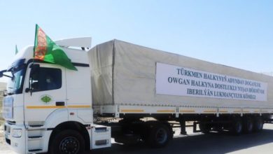 Türkmenistan, Afganistan’a insani yardımda bulunacak fotoğrafı