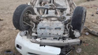 تصویر حادثه ترافیکی در جوزجان منجر به کشته شدن ۴ تن شد