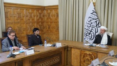 تصویر عبدالسلام حنفی در دیدار با هیات پاکستانی: از خاک افغانستان علیه هیچ کشوری استفاده نخواهد شد