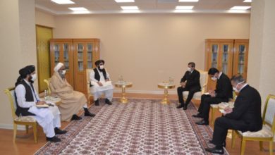 Afganistan’daki Taliban hükümetinin Dışişleri Bakanı vekili Muttaki Aşkabat’ta fotoğrafı