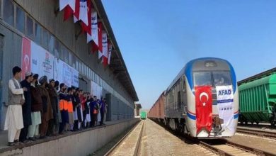 Photo of The second train carrying Turkish humanitarian aid arrived in Herat