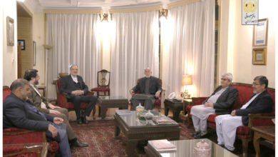 Photo of Karzai met with the Iranian ambassador in Kabul