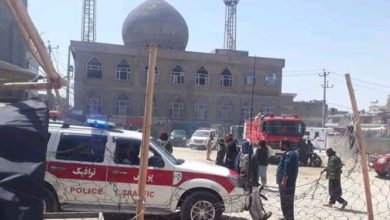 تصویر منابع از وقوع انفجار در مسجدی در مرکز شهر مزارشریف خبر میدهند