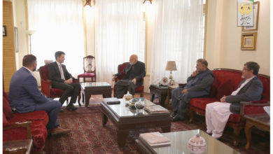 Photo of Karzai spoke with the German Deputy Ambassador about the situation in Afghanistan