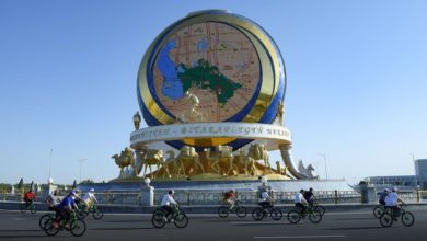 تصویر ترکمنستان از روز جهانی بایسکل‌رانی تجلیل کرد
