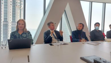 Photo of Heider Barr criticized gender segregation at a meeting of Western ambassadors to Afghanistan
