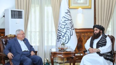 Photo of Mottaqi met with the special representative of the Ministry of Foreign Affairs of Malaysia in Afghanistan