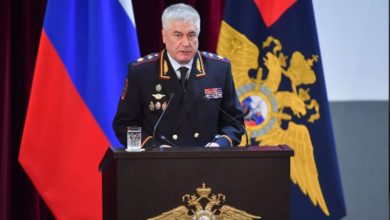 تصویر وزیر داخله روسیه: جریان مواد مخدر از افغانستان ضعیف نمیشود