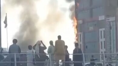 Photo of A massive fire broke out in Kote Sangi, Kabul