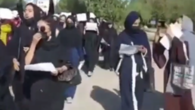 Photo of The Taliban in Herat arrested the men who participated in the march