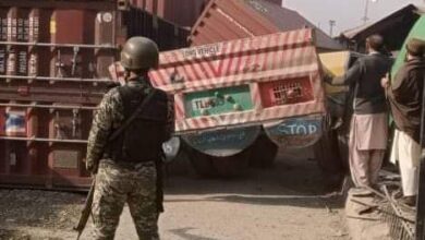 Photo of A traffic accident in Torkham port left one-person dead