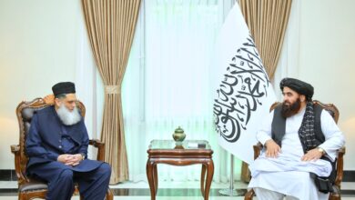 Pakistan Büyükelçisi Amir Khan Mutaghi ile Kabil’de bir araya geldi fotoğrafı