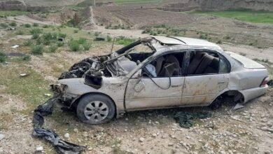 تصویر وقوع حادثه ترافیکی در فاریاب جان دو تن را گرفت