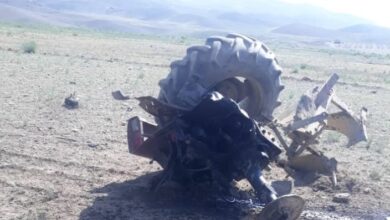 تصویر انفجار ماین در لوگر منجر به جان باختن یک تن شد