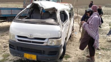 تصویر وقوع رویداد ترافیکی در پکتیا جان ۴ تن را گرفت