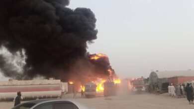 Kandahar’da yangın çıktı fotoğrafı