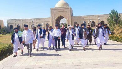 Belh valisi, Özbekistan’ın Semerkant eyaletinin yetkilileri ve alimleriyle o eyalette bir araya geldi fotoğrafı
