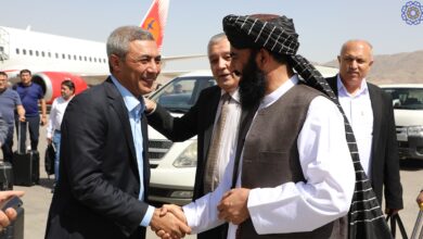 تصویر هیاتی از ازبکستان برای یک سفر رستی وارد کابل شد