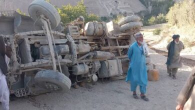 تصویر وقوع حادثه ترافیکی در غور جان یک تن را گرفت