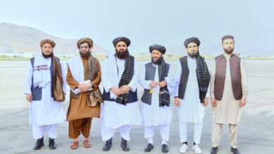 تصویر هیات طالبان به ریاست امیرخان متقی با هیات آمریکایی در دوحه دیدار کرد