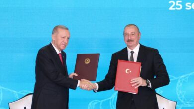 تصویر أردوُغان نخجوان دا ساپاردا بوُلدی