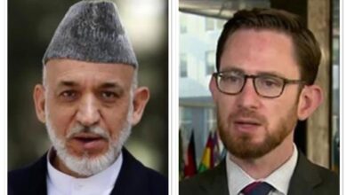 تصویر حامد کرزی در گفتگو با توماس وست بر گفتگوی بین‌الافغانی تاکید کرد