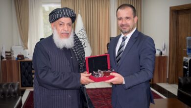 تصویر سفیر جدید ترکیه در کابل با عباس استانکزی دیدار نمود
