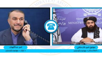 تصویر امیر عبداللهیان در صحبت تیلیفونی با متقی وعده کمک به زلزله‌زدگان را داد