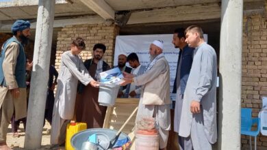 تصویر برای بیش از ۴ هزار خانواده در ۱۰ ولایت کمک توزیع شد
