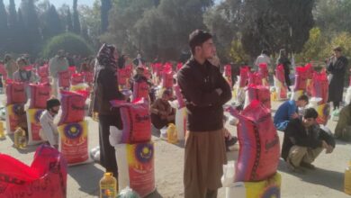 Photo of Aid was distributed to more than a hundred families in Nangarhar