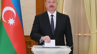 Photo of Aliyev re-elected President of Azerbaijan