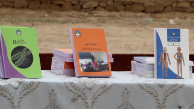 تصویر روند توزیع کتاب به ۴۰۷ باب مکتب در جوزجان