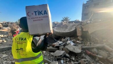 تصویر سازمان همکاری و هماهنگی ترکیه (تیکا) توزیع بسته‌های غذایی در غزه را آغاز کرد