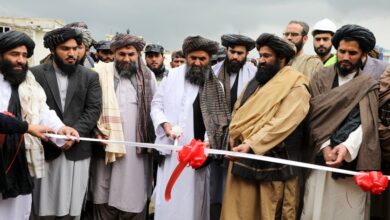 تصویر سه پروژه سرک‌سازی شهر کابل از سوی ملا عبدالغنی برادر افتتاح شد