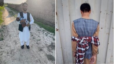 تصویر یک کودک خردسال از چنگ ربایندگان در سمنگان نجات داده شد