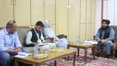 Photo of Shao Wei Li, head of the World Food Program in Afghanistan, met with the Afghan governor of Zabul, Hezbollah